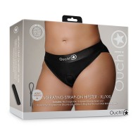 Ouch! Vibrating Strap-on Hipster Black