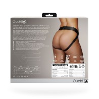 Arnés de Panty Vibrante Strap-On Espalda Abierta Negro M/L - Compra Ahora