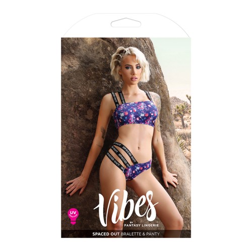 Conjunto Bralette y Panty Multi-Correas Vibes Spaced Out de Fantasy Lingerie