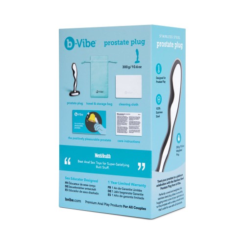 b-Vibe Stainless Steel Prostate Plug - Ultimate Pleasure