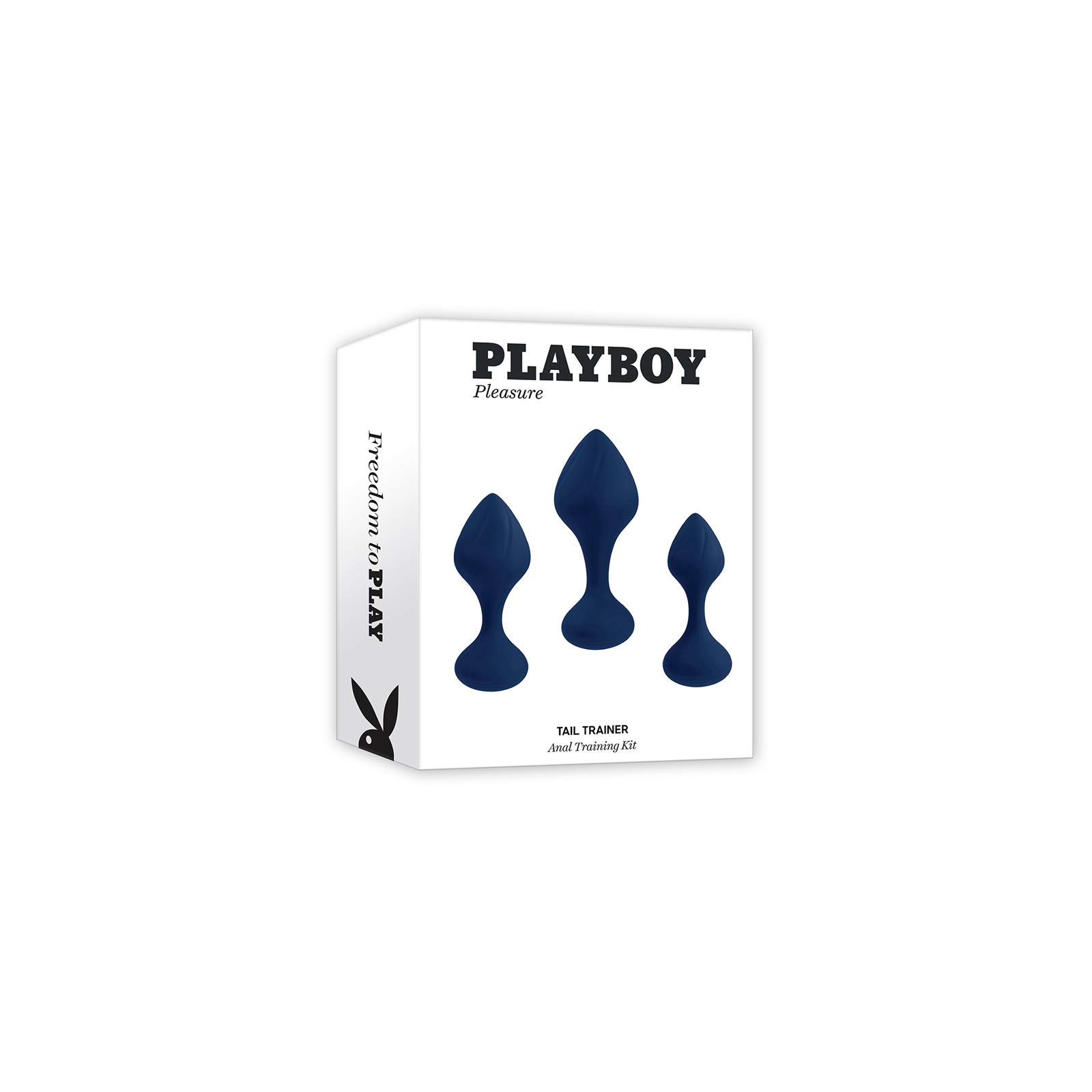 Playboy Tail Trainer 3-Piece Anal Plug Kit Navy