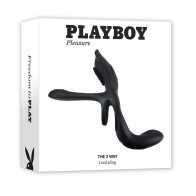 Playboy 3 Way Rechargeable Cockring - Ultimate Pleasure