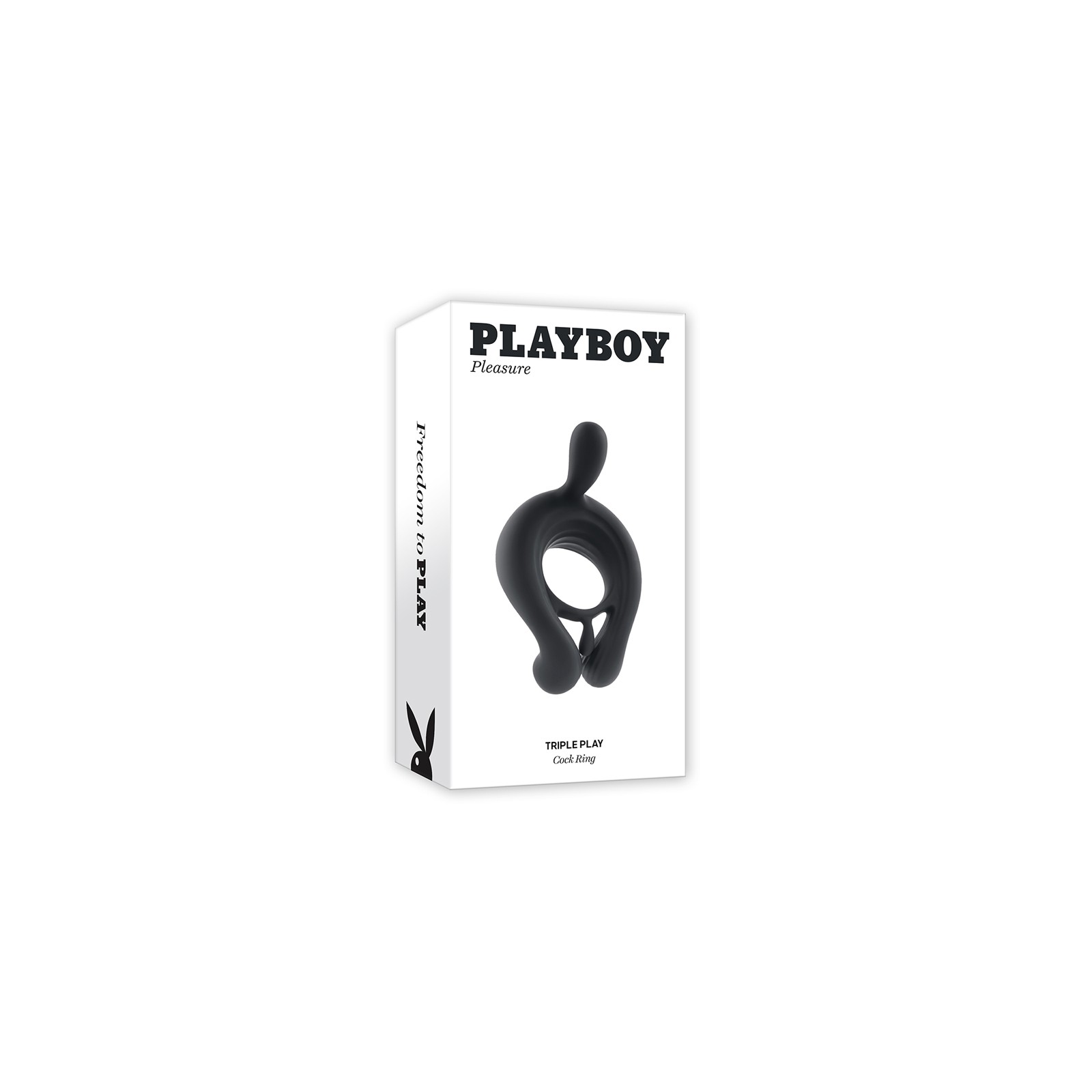 Playboy Triple Play Vibrating Cockring with Stimulator