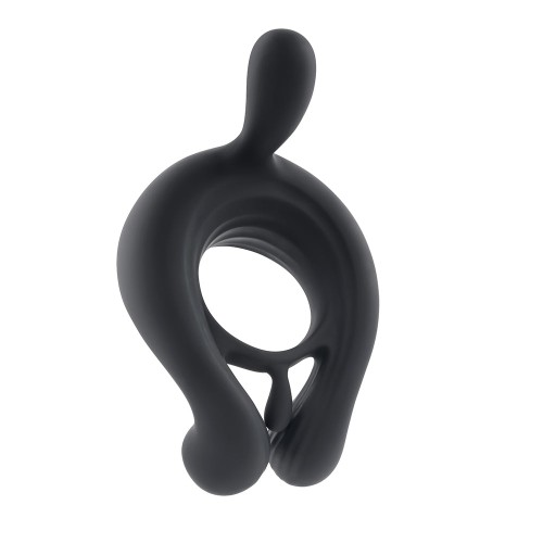 Playboy Triple Play Vibrating Cockring with Stimulator