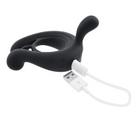 Playboy Triple Play Vibrating Cockring with Stimulator