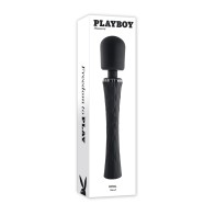 Playboy Royal Rechargeable Wand Vibrator Black