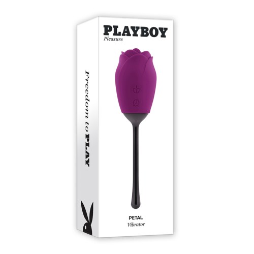 Playboy Petal Rechargeable Vibrator with Tongue Flicking Feature