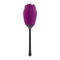 Playboy Petal Rechargeable Vibrator with Tongue Flicking Feature