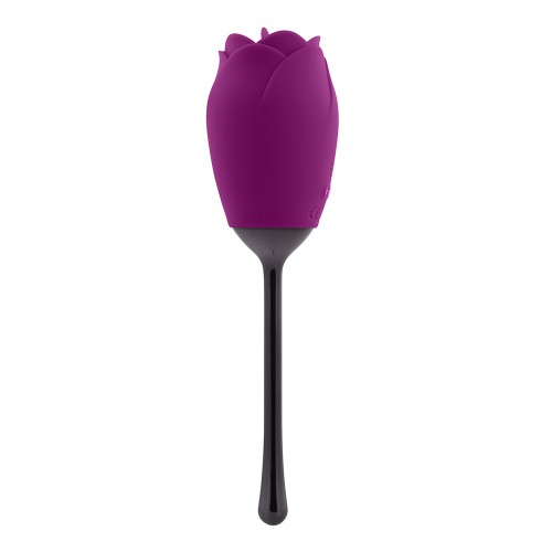 Vibrador Recargable Playboy Petal con Función de Lengua Vibrante