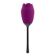 Vibrador Recargable Playboy Petal con Función de Lengua Vibrante