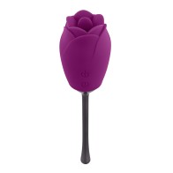 Vibrador Recargable Playboy Petal con Función de Lengua Vibrante