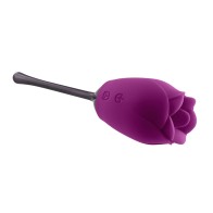 Vibrador Recargable Playboy Petal con Función de Lengua Vibrante