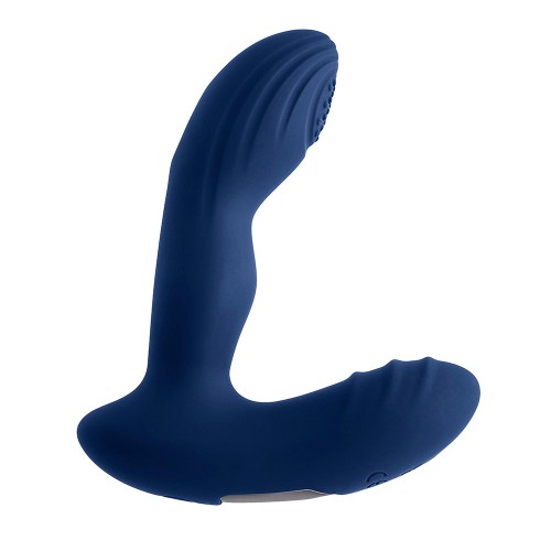 Playboy Pleasure Pleaser Warming Vibrating Prostate Massager Deep Ocean