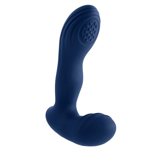 Playboy Pleasure Pleaser Warming Vibrating Prostate Massager Deep Ocean