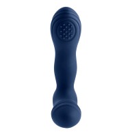 Playboy Pleasure Pleaser Warming Vibrating Prostate Massager Deep Ocean