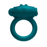 Playboy Bunny Buzzer Rechargeable Cockring - Enhance Pleasure