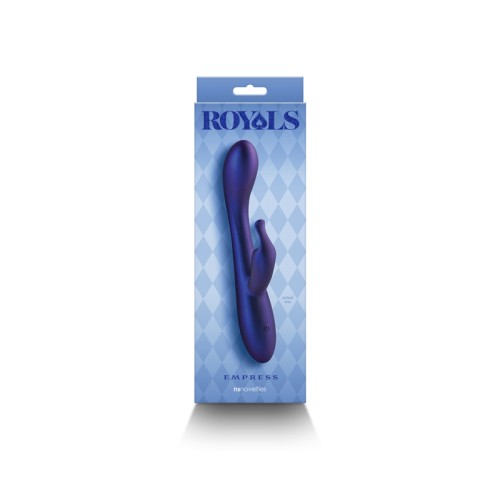 Vibrador Conejito Royals Empress Azul Metálico - Placer de Lujo