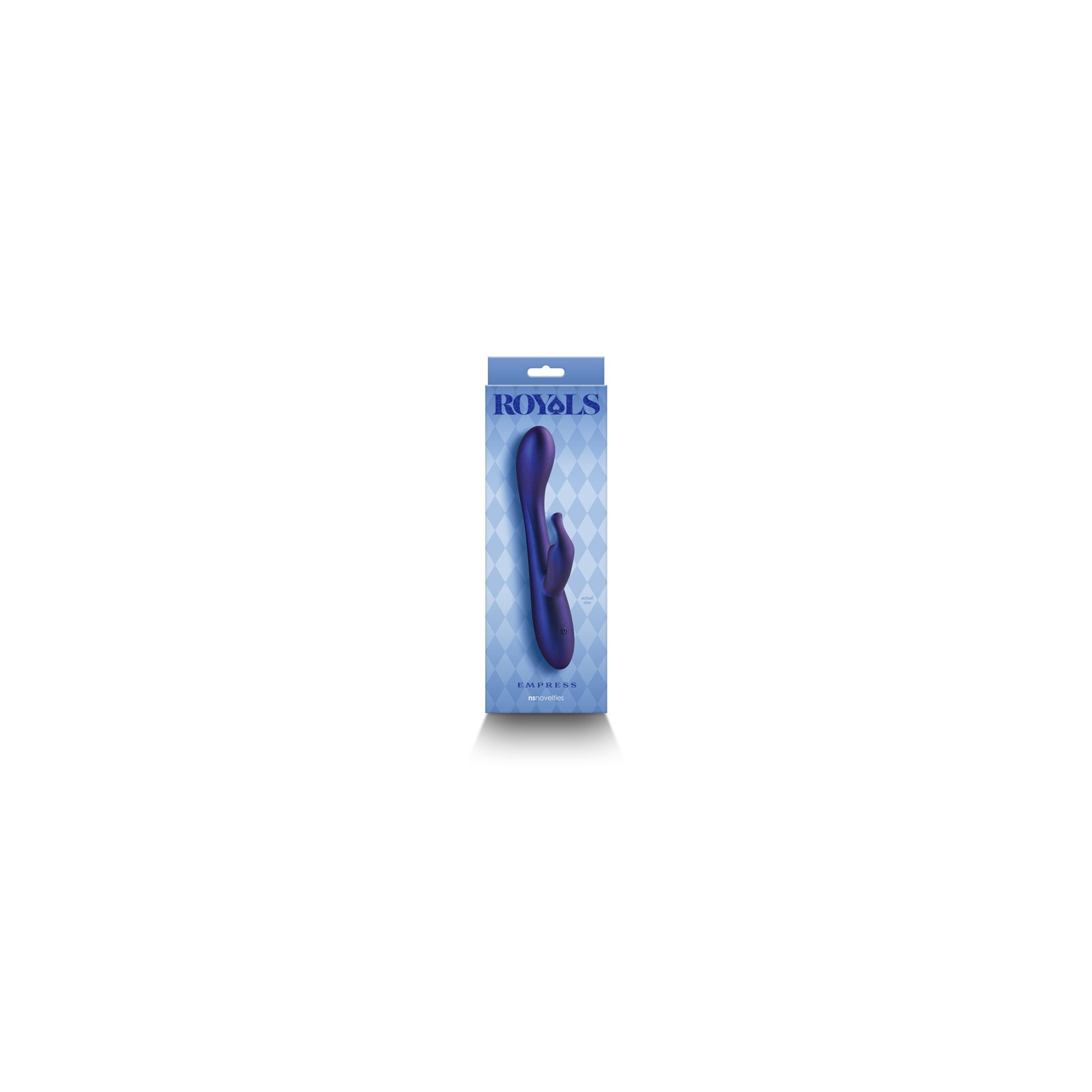 Royals Empress Rabbit Vibrator Metallic Blue - Luxury Pleasure