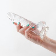 Fantasia Ballsy Clear Jelly Dildo 6.5 in.