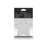 Glitter Stars Nipple Covers in Red and Silver