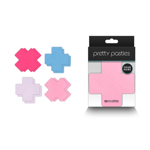 Pasties Pretty Cross II Asortidos - Cubiertas para Pezones 4 Pairs