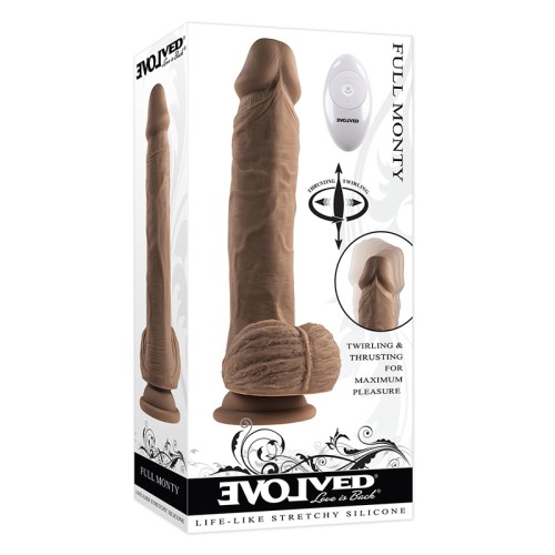 Evolved Full Monty Rechargeable Remote-Controlled Dildo 9 in.