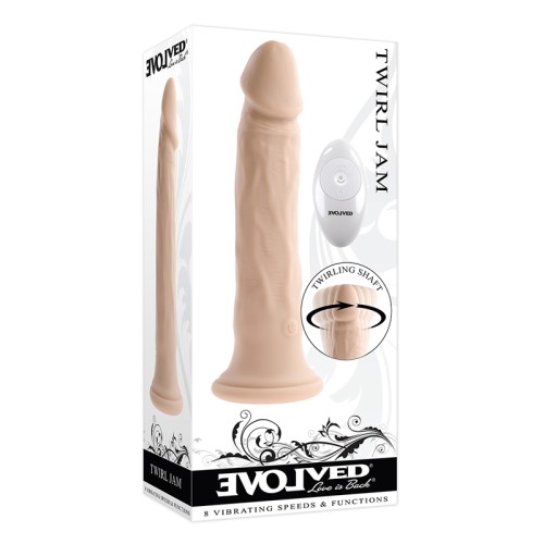 Evolved Twirl Jam Dildo Vibrador con Control Remoto