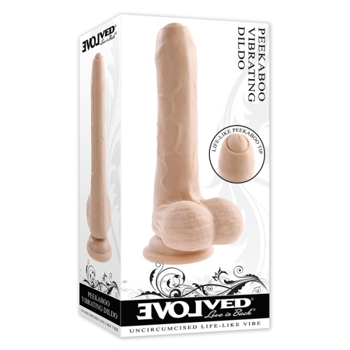 Evolved Peek A Boo Vibrating Dildo for Unmatched Pleasure