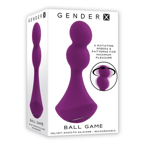 Vibrador Rotativo Recargable Gender X Ball Game para una Estimulación Suprema