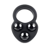 Gender X Workout Ring Weighted Silicone Training Cockring Black - Enhance Stamina