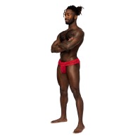 Male Power Sassy Lace Jock with Skirt - Eye-Catching Male Lingerie