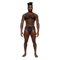 Male Power Sassy Lace Bikini with Solid Pouch