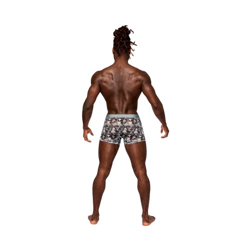 Male Power Sheer Prints Seamless Short - Comfort & Style