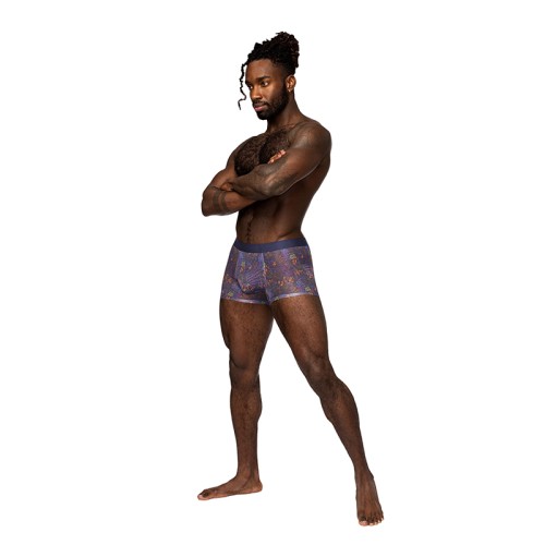 Male Power Sheer Prints Seamless Shorts