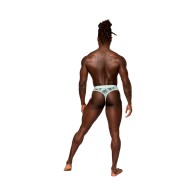 Male Power Sheer Prints Sheer Thong