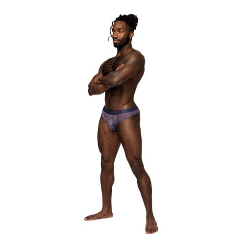 Male Power Sheer Prints Thong S/M