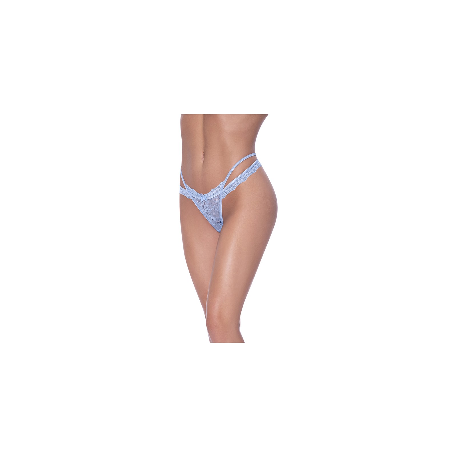 Tanga de Encaje con Tirantes Cruza Magic Silk para Noches Seductoras