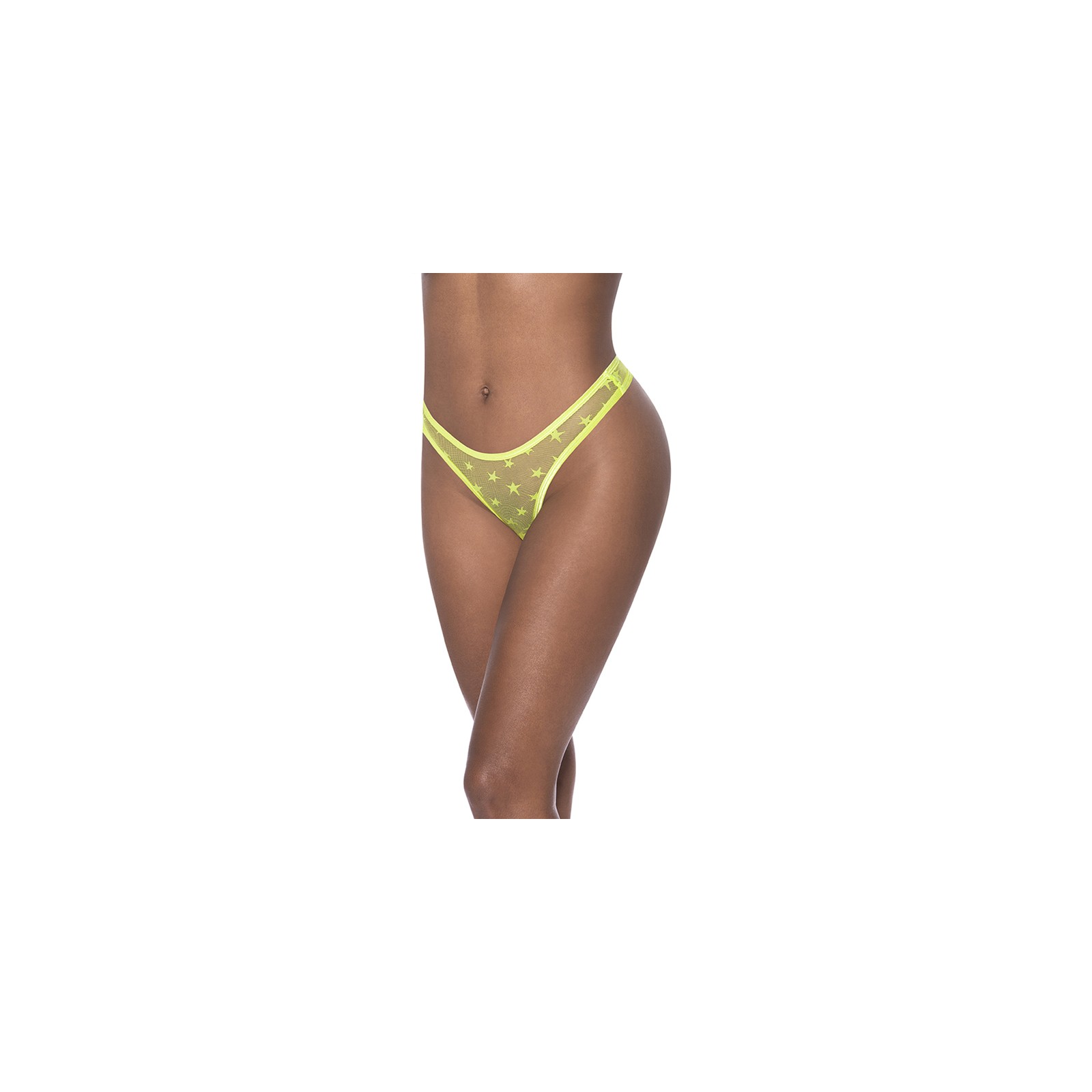 Neon Chartreuse High Leg Tanga