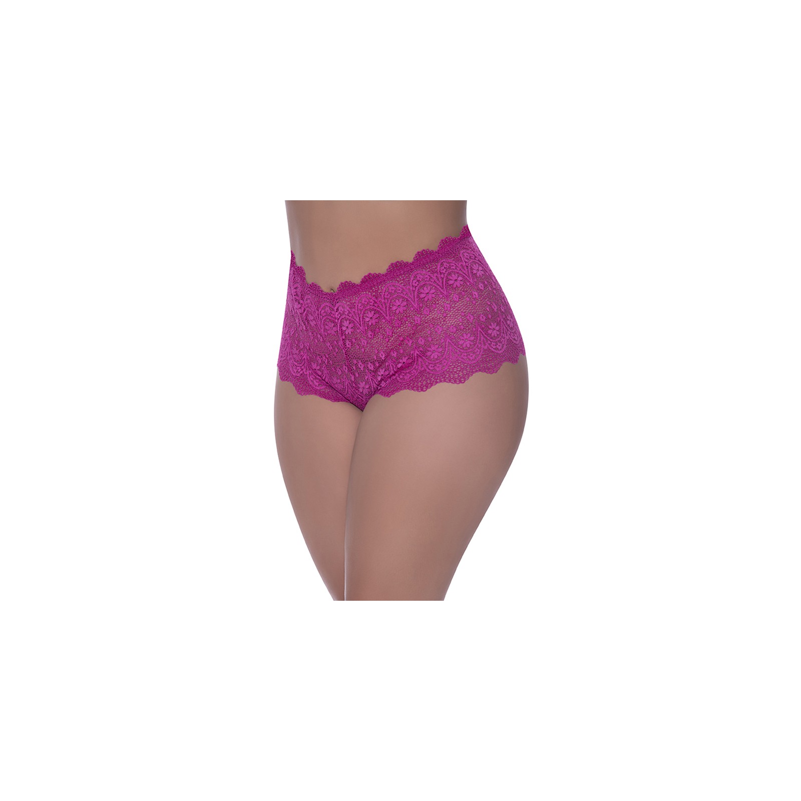 Magic Silk Berrylicious Split Crotch Lace Boyshort