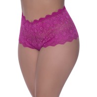 Boyshort de Encaje Berrylicious con Crotch Split Magic Silk