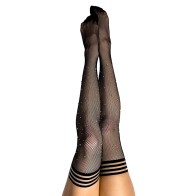 Kixies Rhinestone Fishnet Thigh-Highs