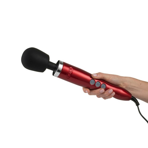 Doxy Die Cast Wand Vibrator Red - Powerful and Luxurious