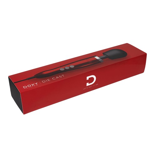 Doxy Die Cast Wand Vibrator Red - Powerful and Luxurious