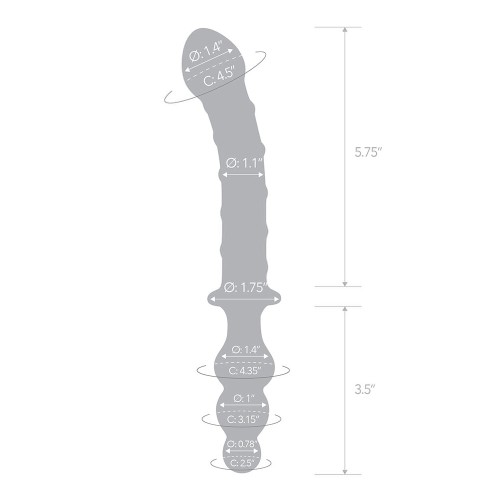 Glas Twister Dual-Ended Glass Dildo 10 in.