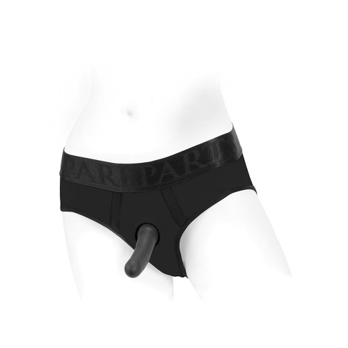 SpareParts Tomboi Nylon Briefs Harness Black XXS