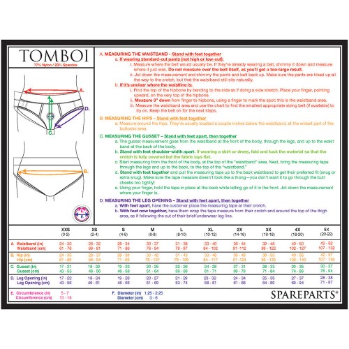 SpareParts Tomboi Harness for Intimate Adventures