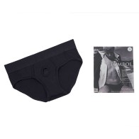 SpareParts Tomboi Rayon Harness Briefs Black