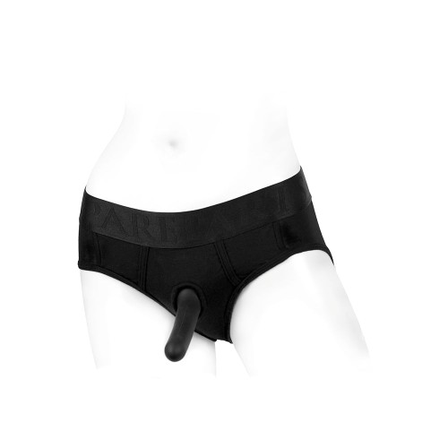 SpareParts Tomboi Briefs and Harness Black