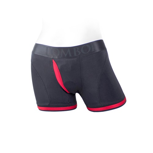 Boxer Harness Tomboii de SpareParts Negro/Rojo Talla S