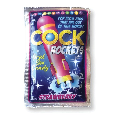 Caramelo Oral Cock Rockets Sabor Fresa